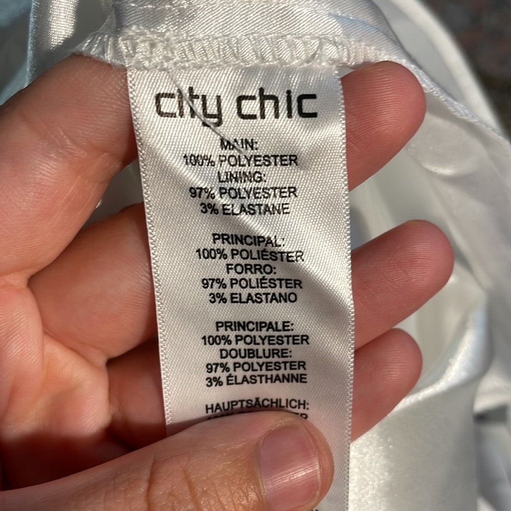 City Chic English Garden White Midi Cocktail Dress SZ 14 NWT - Picture 7 of 8